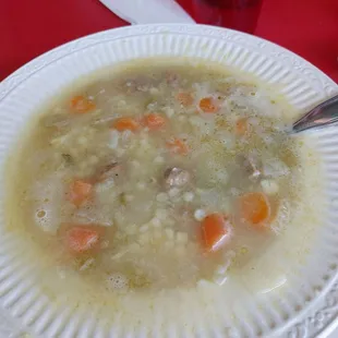 Italian Wedding Soup was homemade and good!
