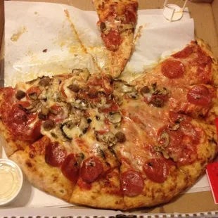 Crappy pizza.