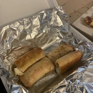 Bosco sticks after we dug in