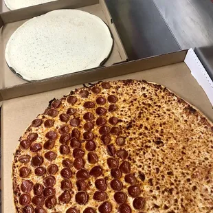 Monster Party Pizza Compared to XL, L, M Pizza's