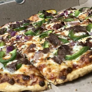 Philly Cheesesteak Pizza