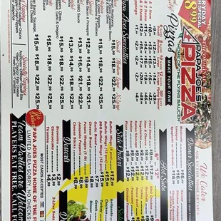 Updated menu pic 0817/24