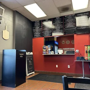 the inside of the restaurant