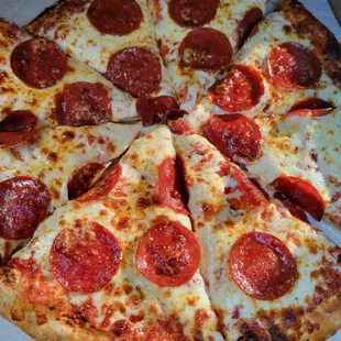 Pepperoni pizza. A classic
