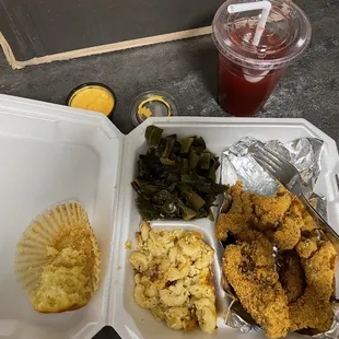 Fried Catfish Nuggets Dinner