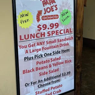 Decent lunch deal