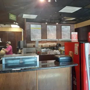 the counter area
