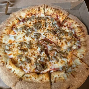 Stuffed Crust Sausage Pizza