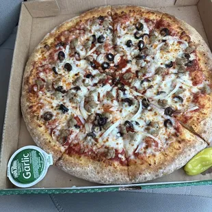 Large Original Crust with Sausage, Mushrooms, and onions