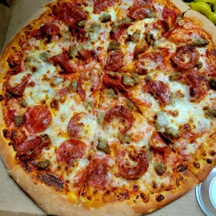 pizza, food