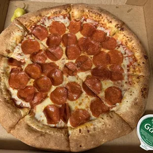 Large Stuffed Crust Pepperoni Pizza