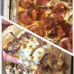 pepperoni and cheese pizza