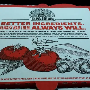 The pizza box I can't wait to open and eat for dinner!