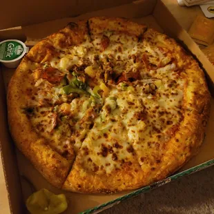 a pizza in a box