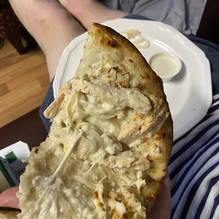 No Buffalo sauce, but a Buffalo chicken papdilla