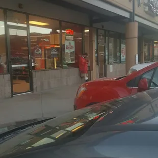 Guy just smoking by the door...