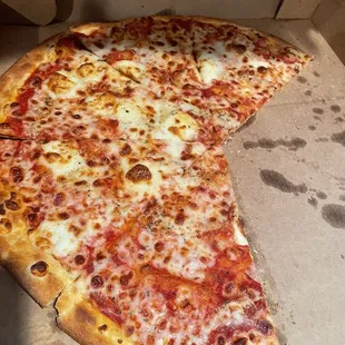 Our &quot;Deluxe Cheesy Crispy Parm&quot; pizza