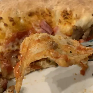 See how poorly this was made? On other ordersI had for the same kind of pizza, I have never had this lame excuse of a pizza!