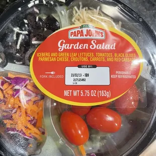 Week old salad I was served