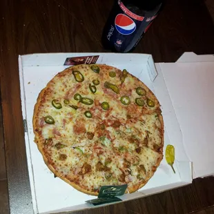 Papa Johns Pizza &amp; Pepsi
