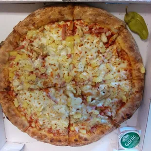 Chicken, Canadian Bacon &amp; Pineapple.