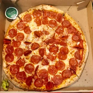 Extra large pepperoni