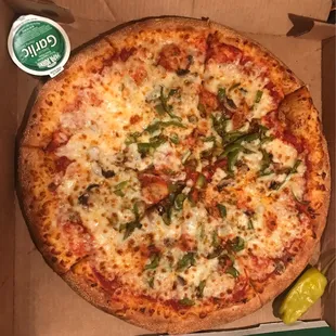 Large Mushrooms &amp; Green Bell Peppers