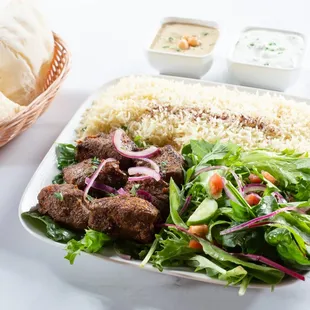Lamb Kabob Plate