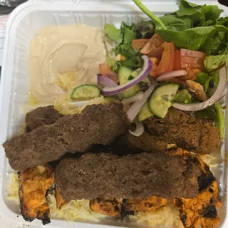 Beef & Chicken Kabob Plate