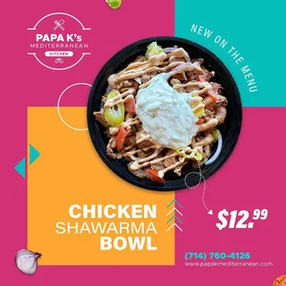 Chicken Shawarma Bowl