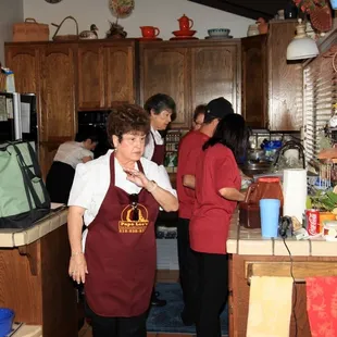 LOTS of staff to make sure every detail was covered.