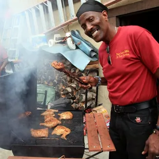 Walter...aka the MAN...at the grill