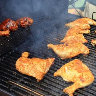 Chicken on the grill...