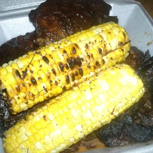 Chicken, Corn, and Rib Meat!