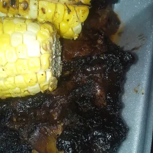 Chicken, Corn, and Rib Meat!