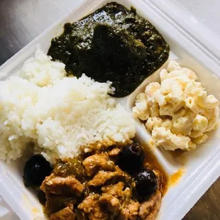 Pastele tee with luau stew