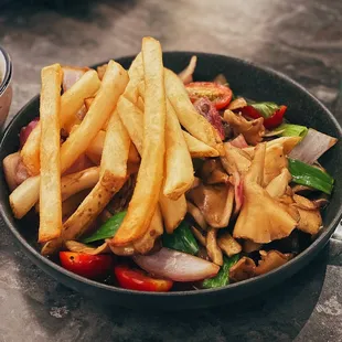 Shroom - maitake mushroom stir fry