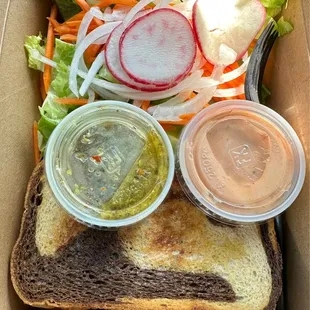 Grilled Patty Melt with Salad