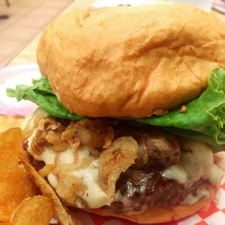 Mushroom Deluxe Burger