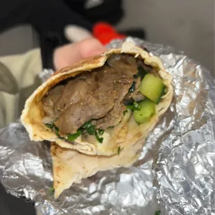 Beef Shawarma Wrap