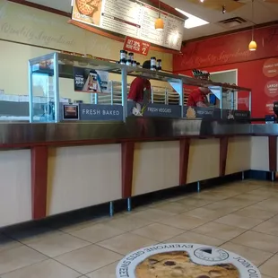 a view of the counter area