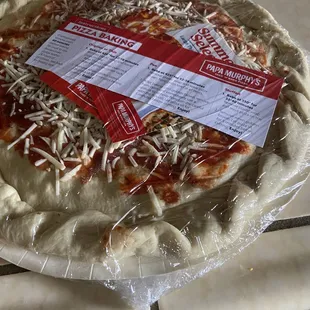 Dairy free pizza not extra cheese I ordered and not hardly any sauce :(