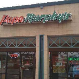 the front of a restaurant