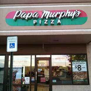 the front of a restaurant