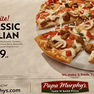 a pizza with several toppings