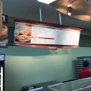 the menu of the restaurant