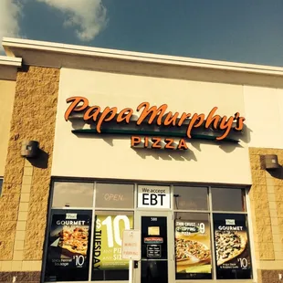 the front of a restaurant