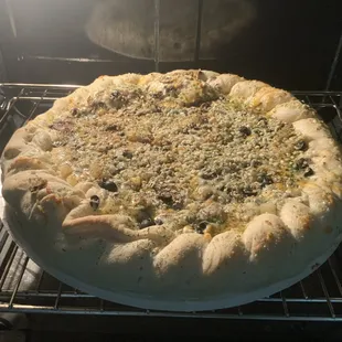 Cooking in the oven...