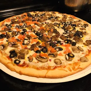 Cheese pizza- we DIY/add our own toppings