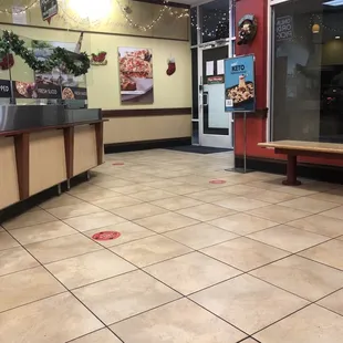 Inside- keep your distance people